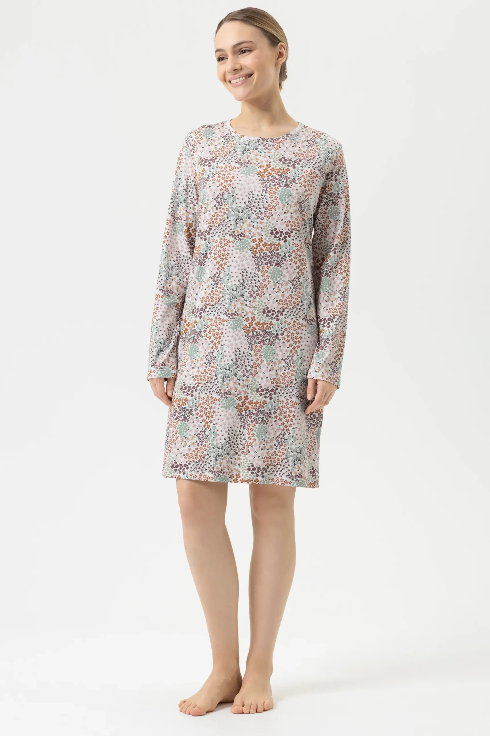 Damen Mey Nachthemd langarm Serie Flower Bed