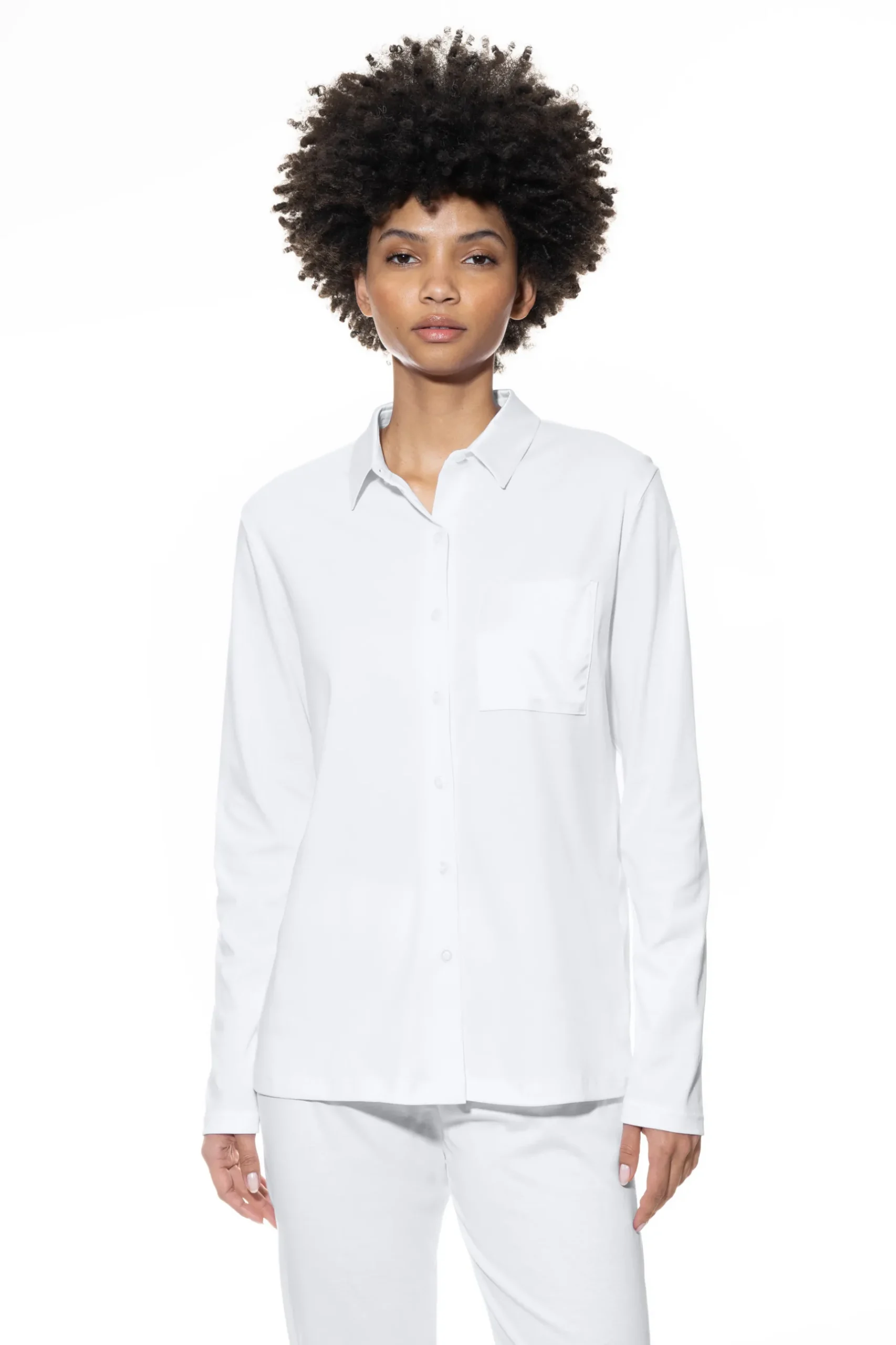 Damen Mey Pyjama Shirt Serie Malea