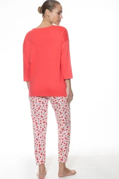 Damen Mey Pyjama-Set Serie Cherry Rush