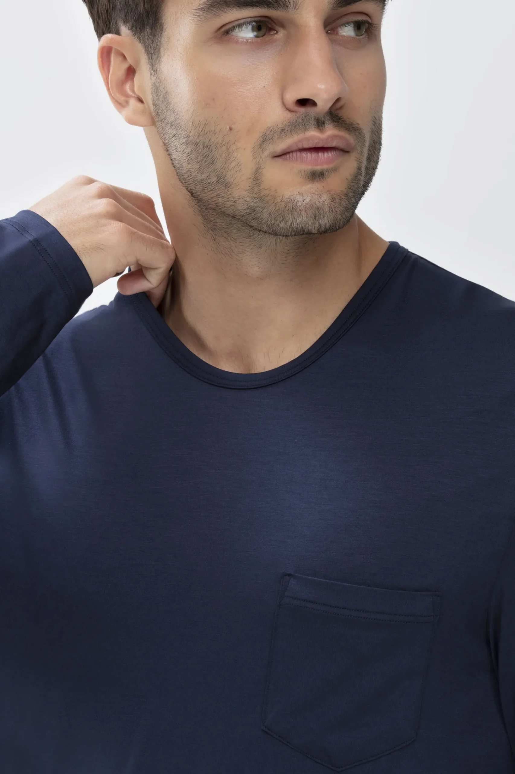 Herren Mey Shirt langarm Serie Jefferson