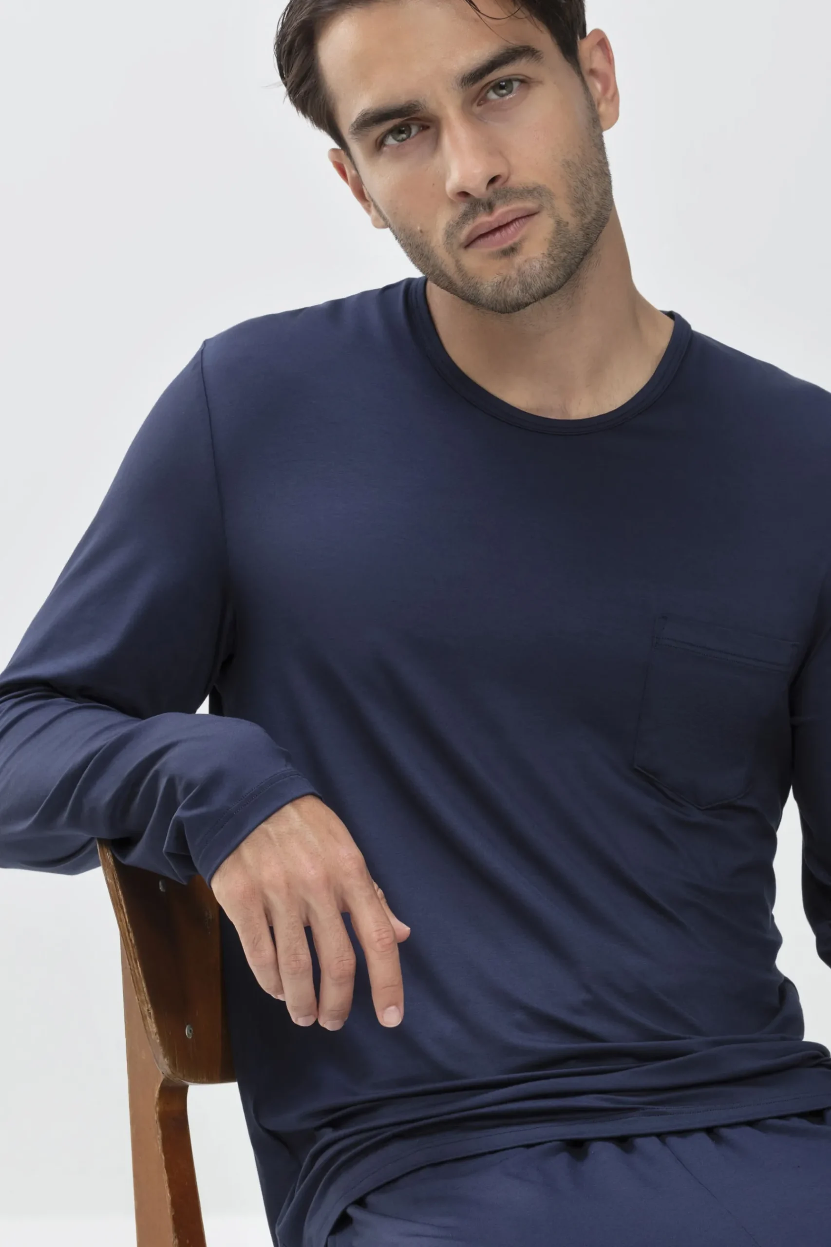 Herren Mey Shirt langarm Serie Jefferson