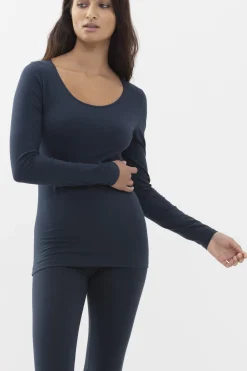 Damen Mey Shirt langarm Serie Cotton Pure