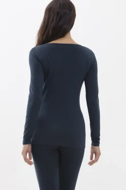 Damen Mey Shirt langarm Serie Cotton Pure