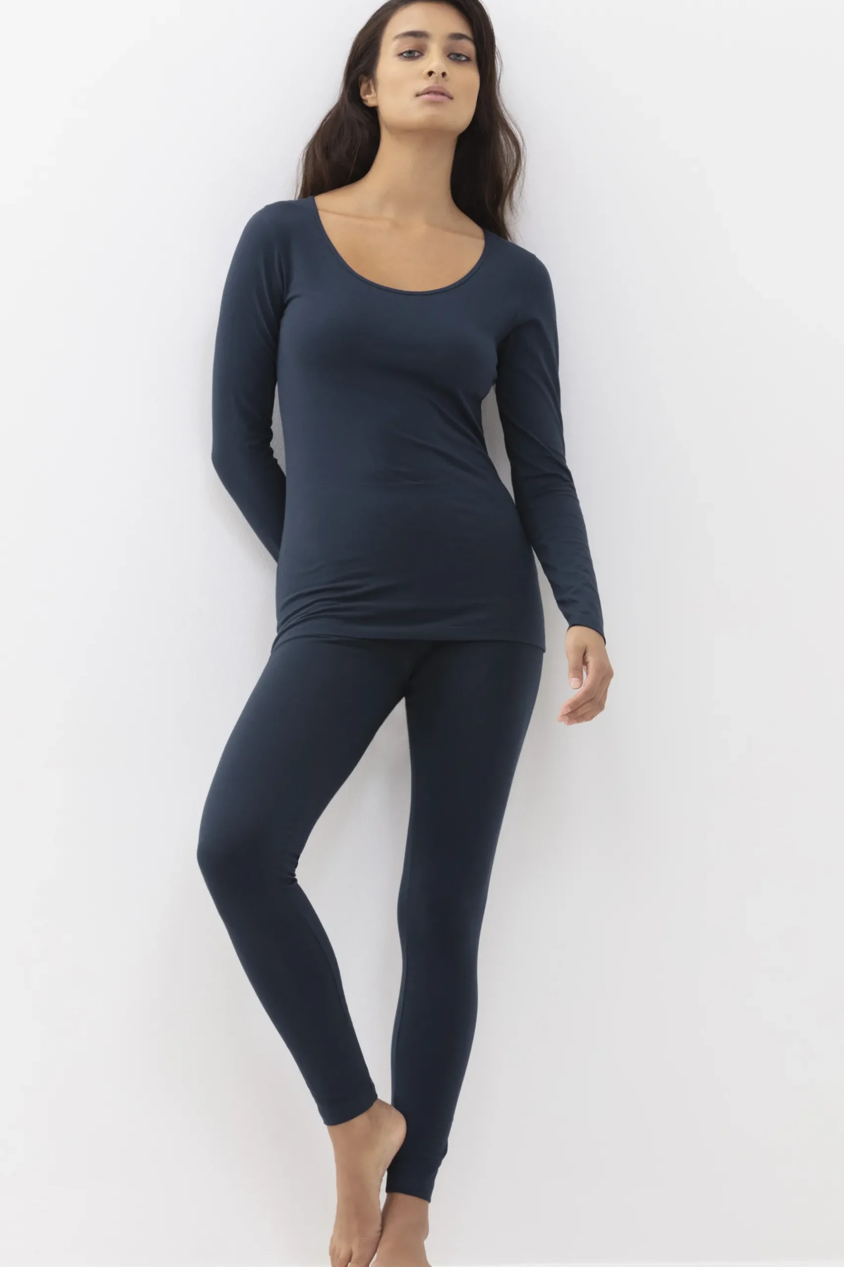 Damen Mey Shirt langarm Serie Cotton Pure