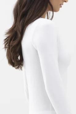 Damen Mey Shirt langarm Serie Cotton Pure