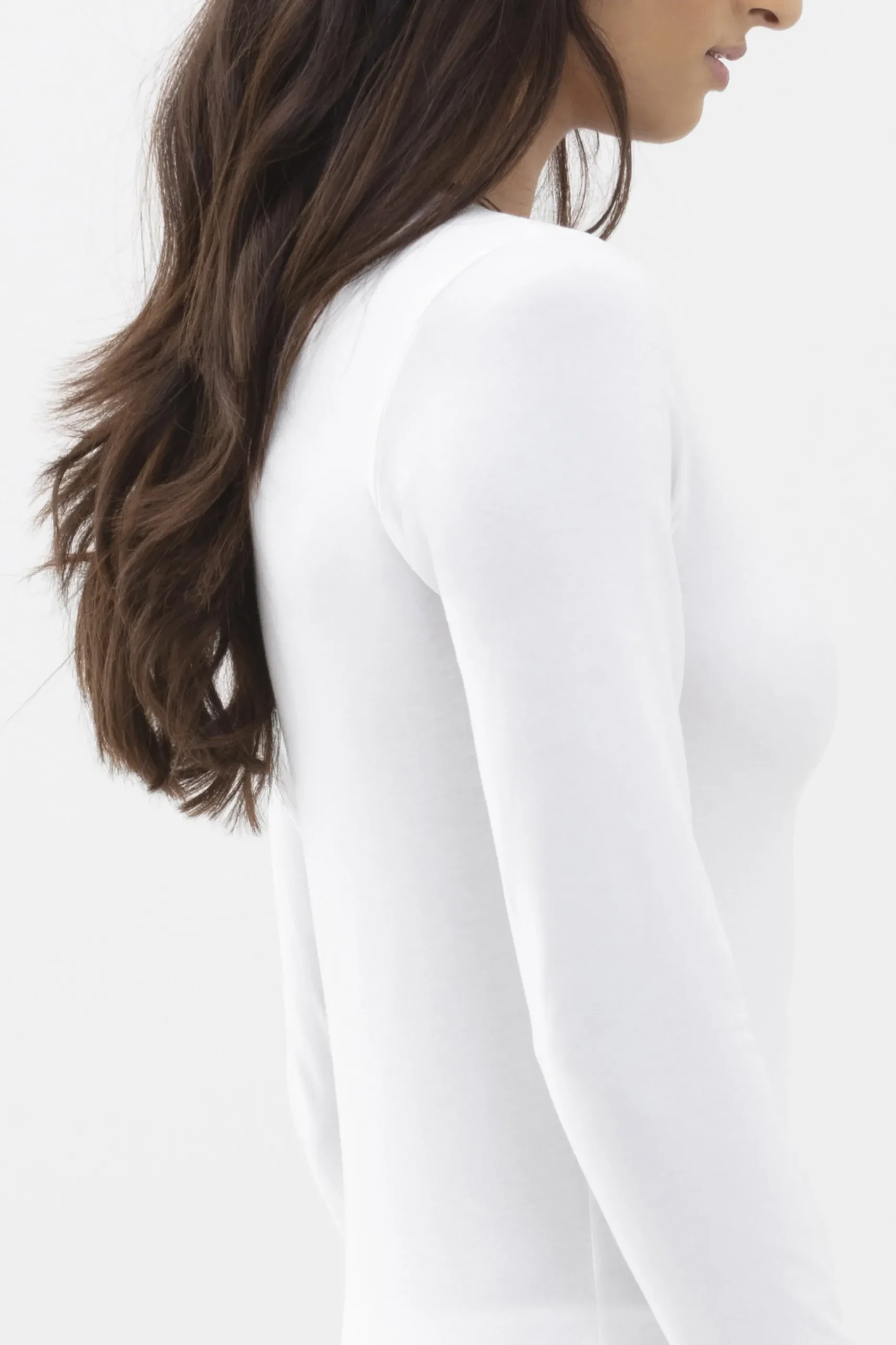 Damen Mey Shirt langarm Serie Cotton Pure