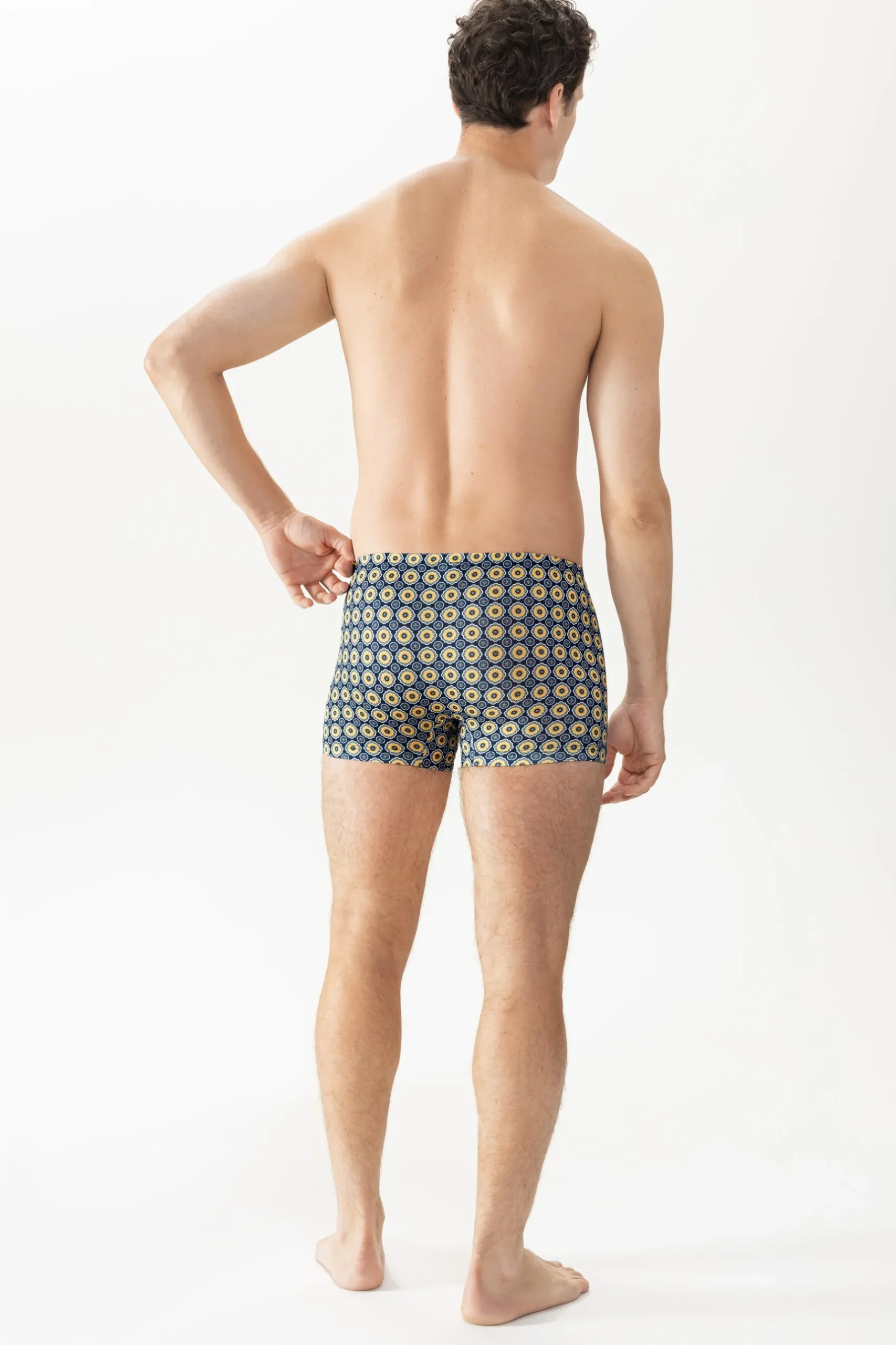 Herren Mey Shorty Serie Contrast Pattern