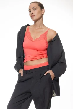 Damen Mey Spaghetti Top Serie Organic Cotton