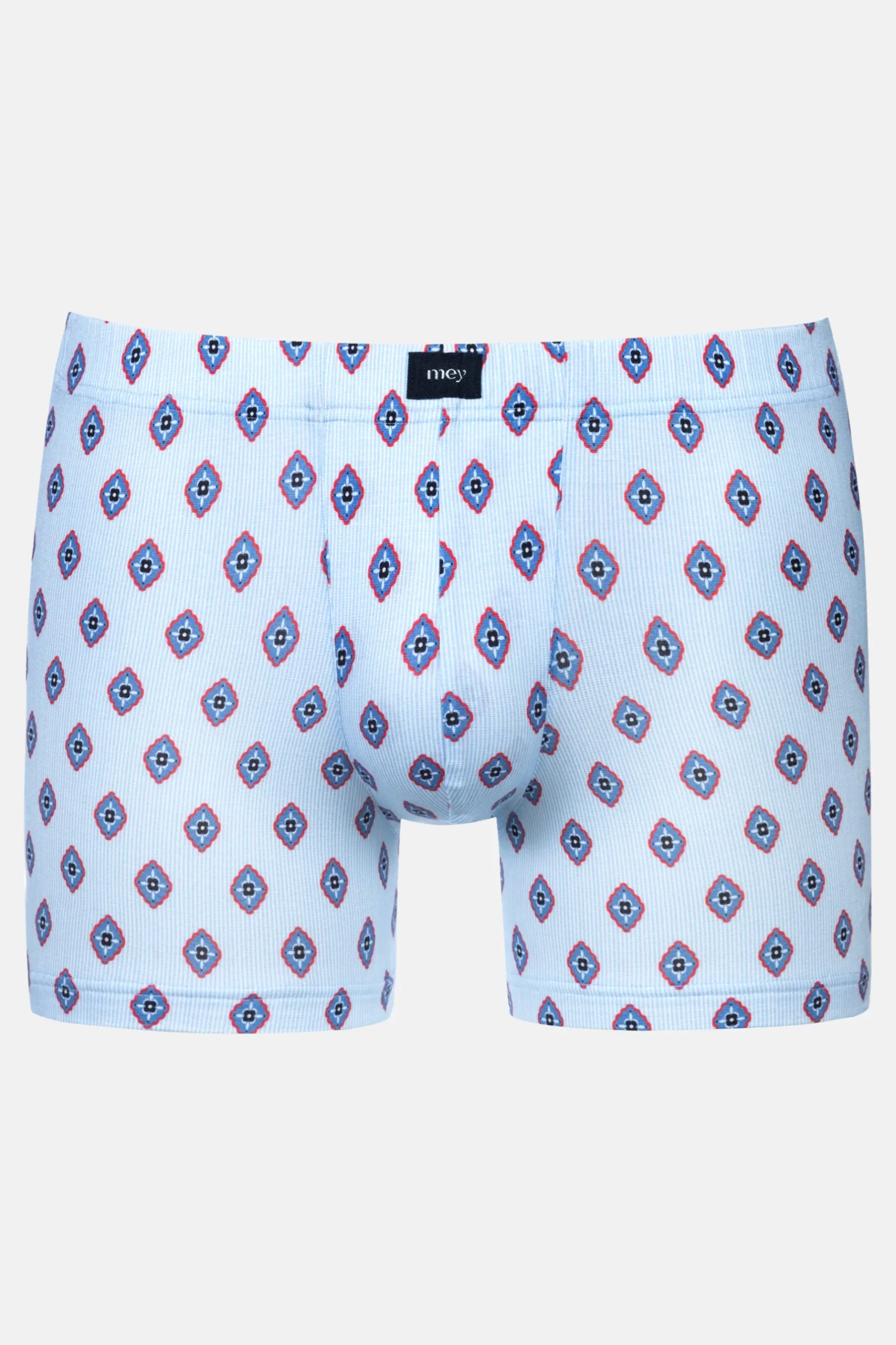 Herren Mey Trunk Shorty Serie Stripes With Tie Pattern