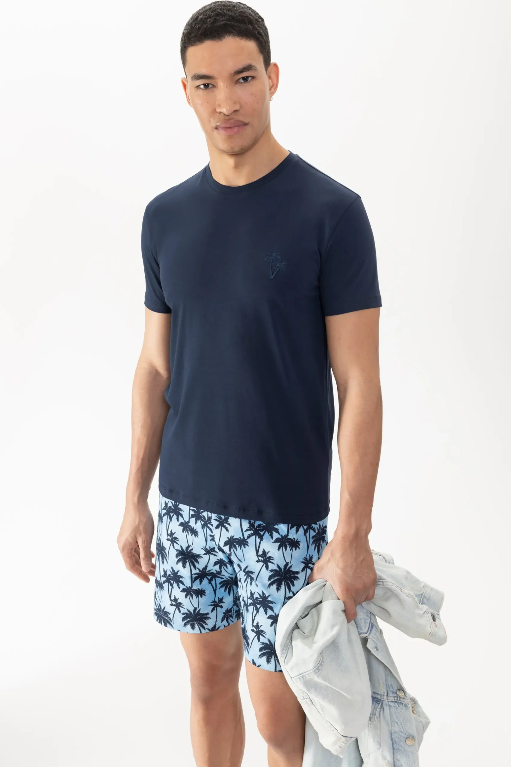 Herren Mey T-Shirt Serie Palm Haven