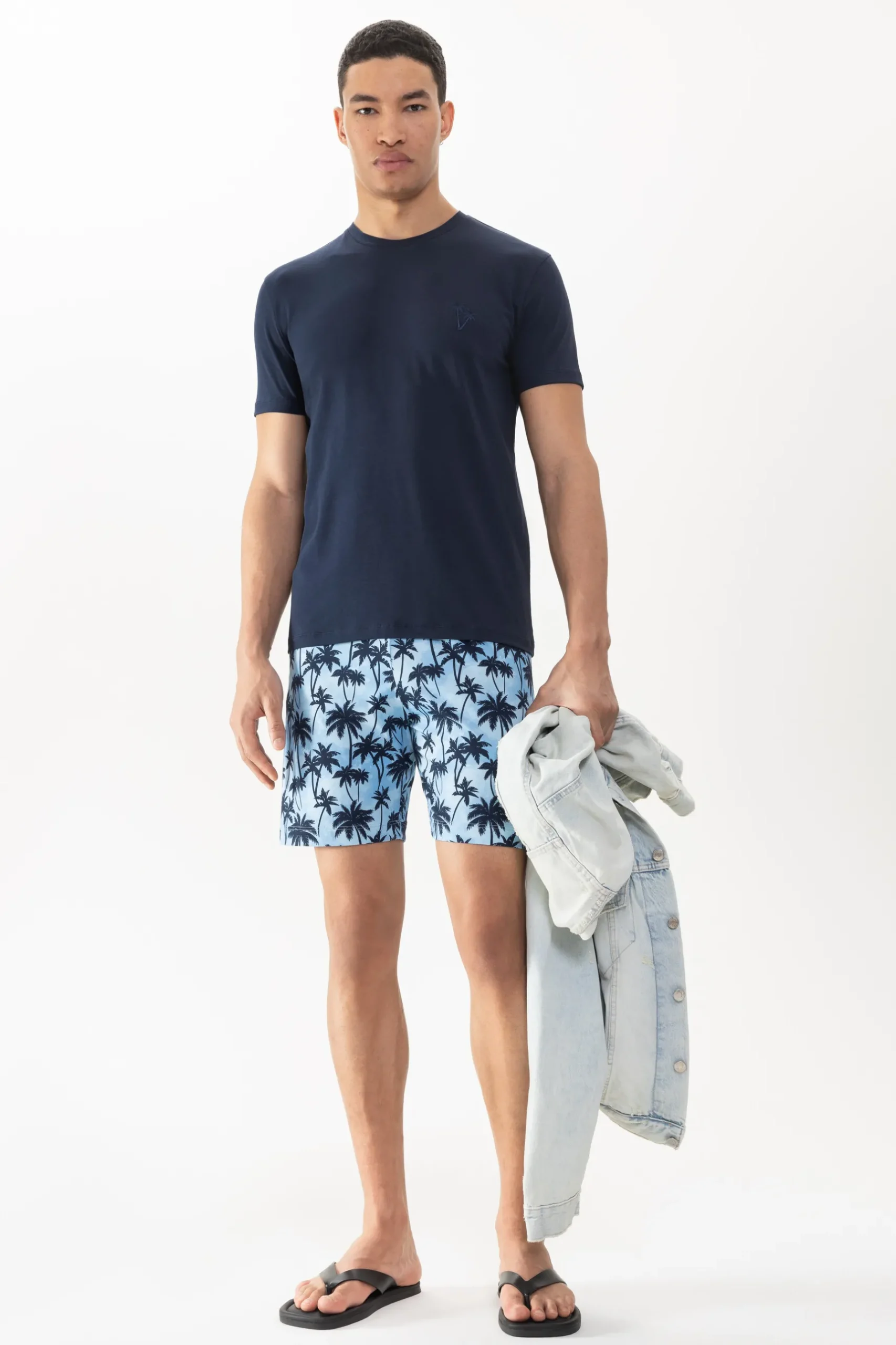 Herren Mey T-Shirt Serie Palm Haven