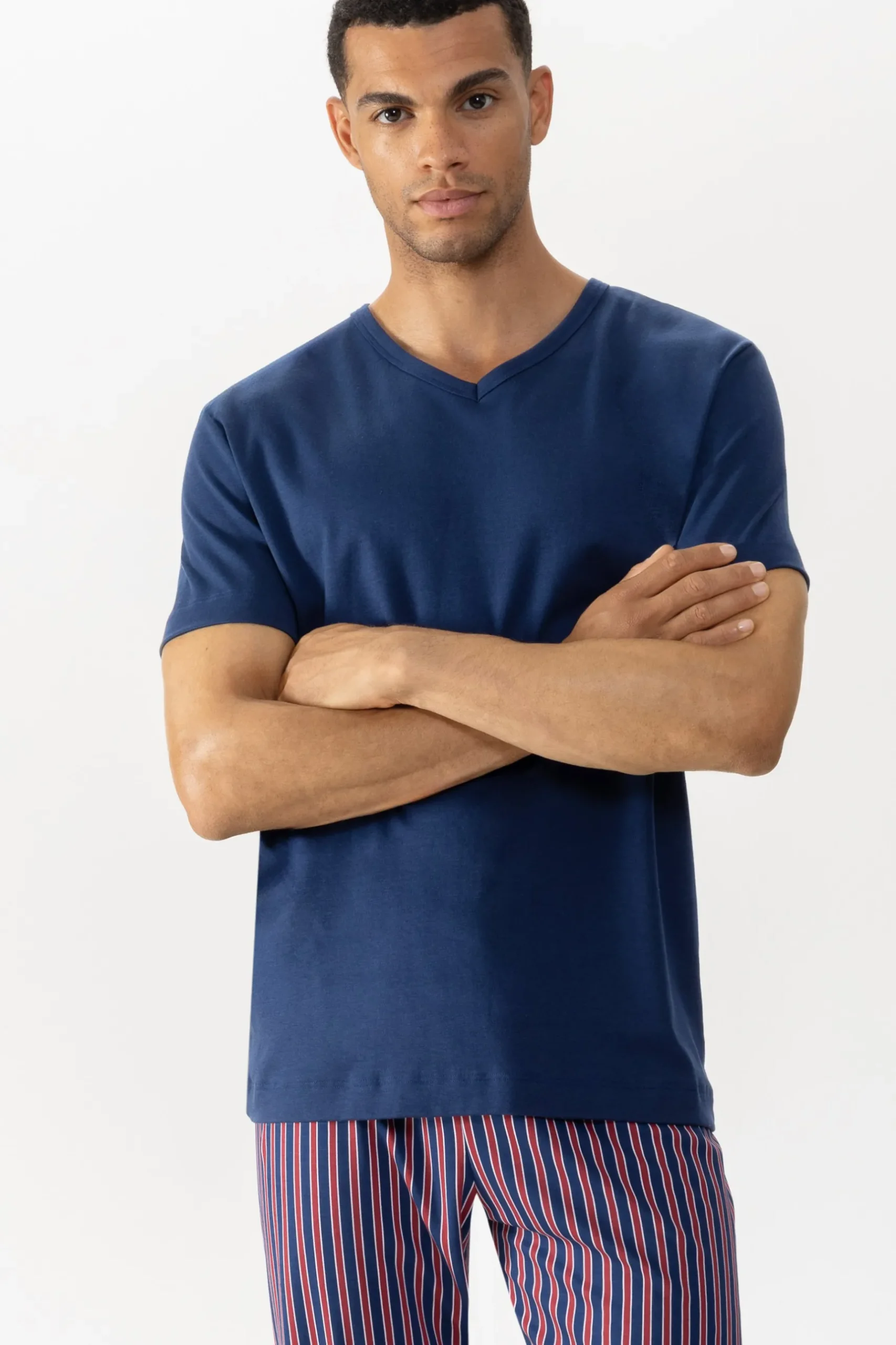 Herren Mey T-Shirt Serie Solid Night