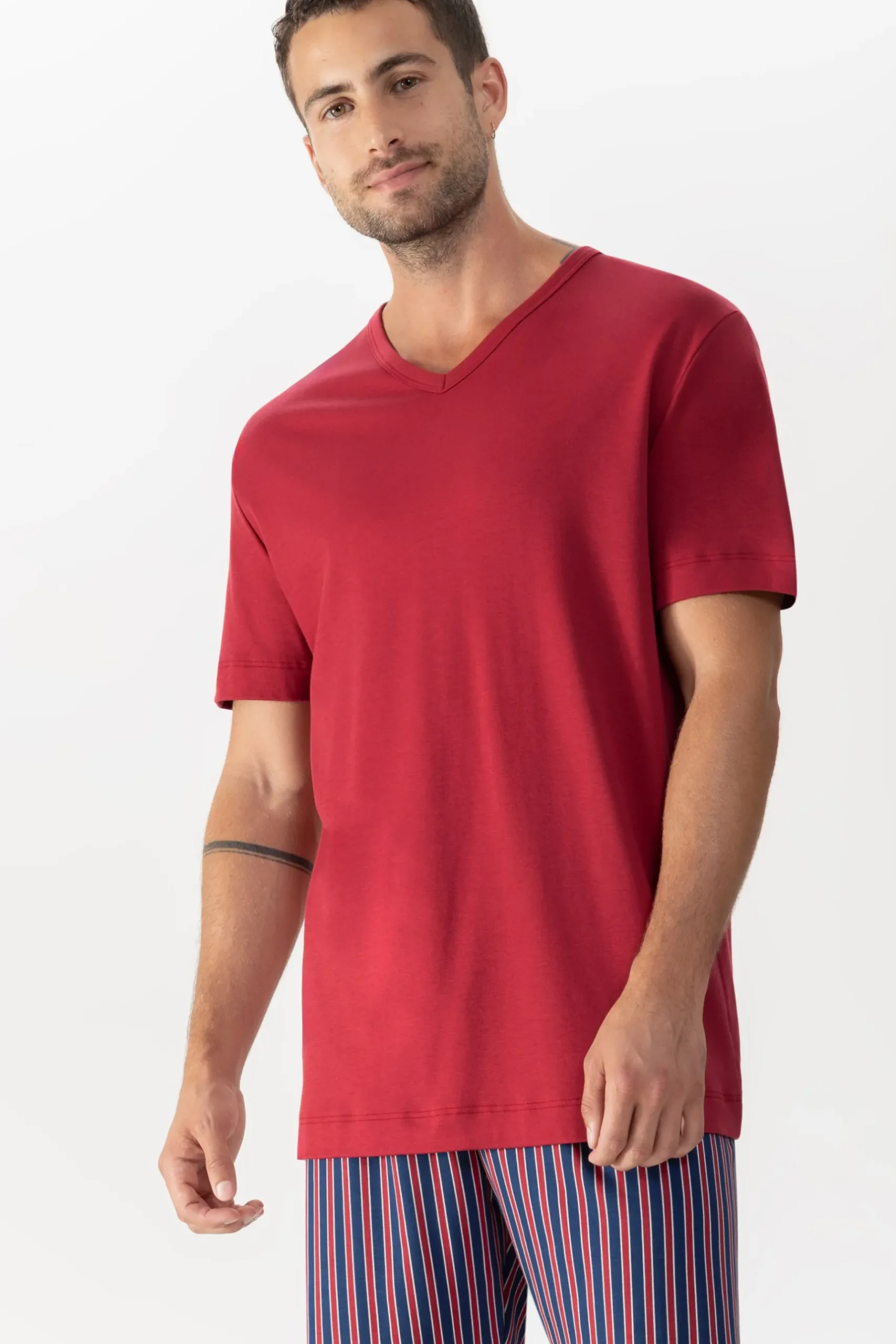 Herren Mey T-Shirt Serie Solid Night