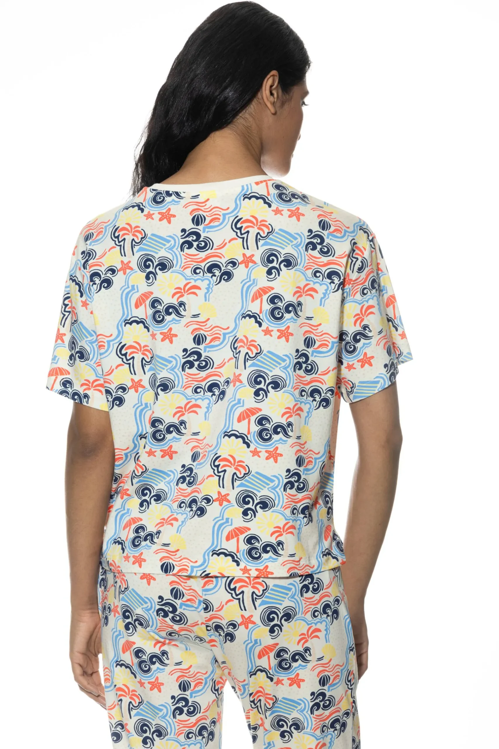 Damen Mey T-Shirt Serie Palm Shades