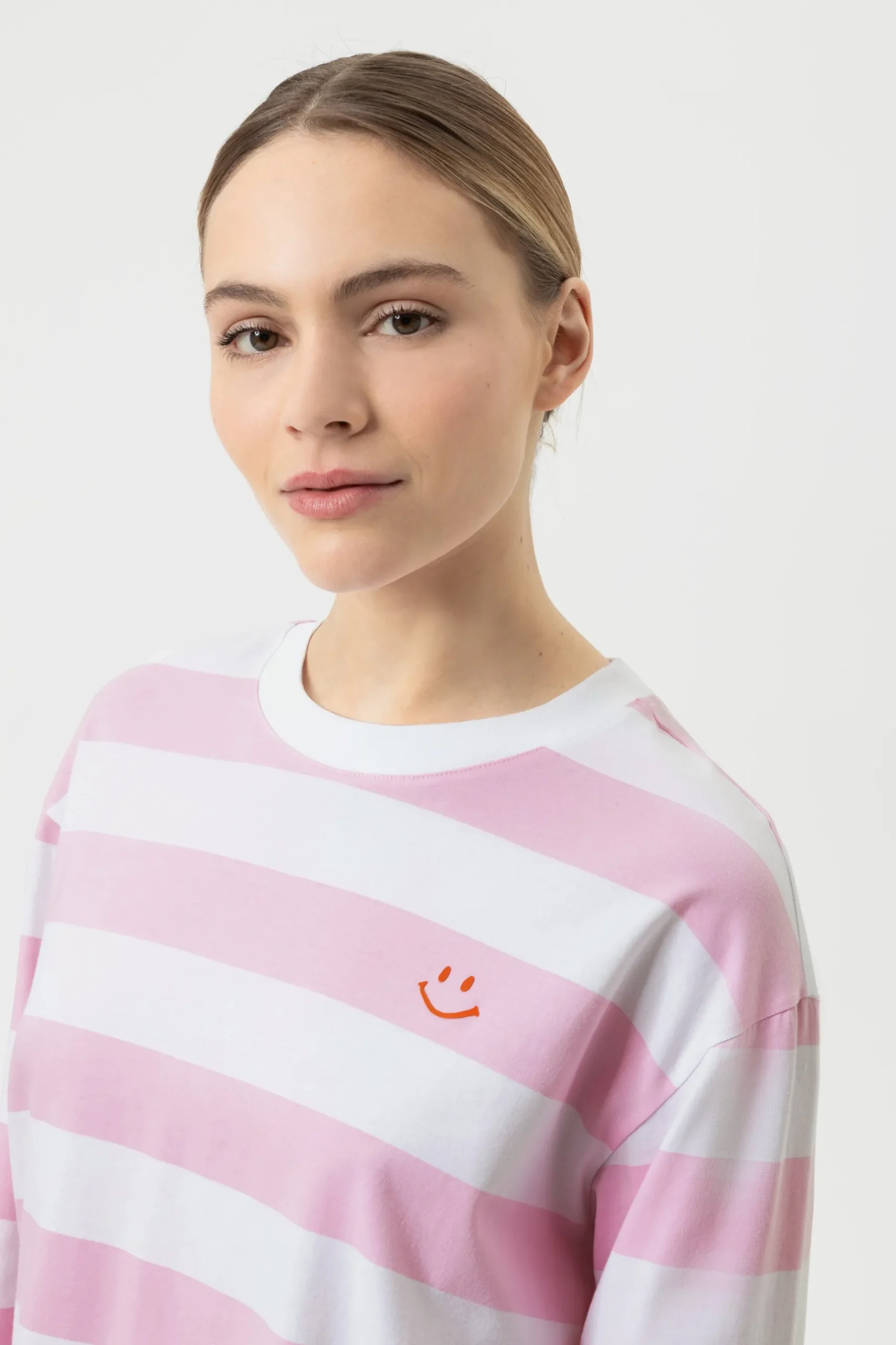 Damen Mey T-Shirt langarm Serie Streaked Lines