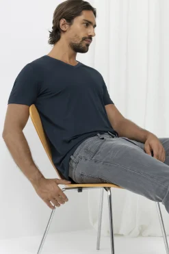 Herren Mey V-Neck Dry Cotton Colour