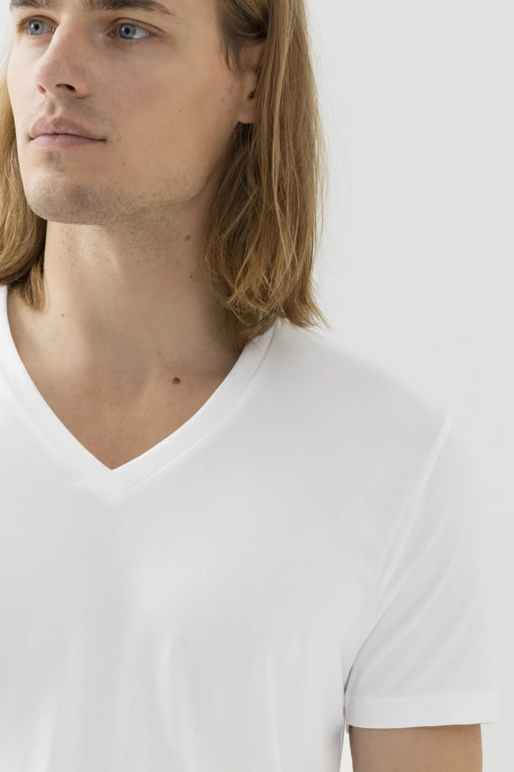 Herren Mey V-Neck Dry Cotton Colour
